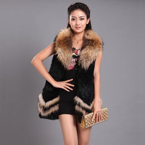 Natural Mink Fur Short Down Vest Women Embroidery 90% White Duck